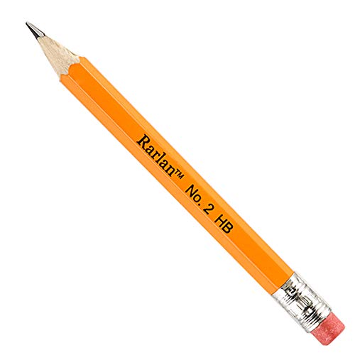 Rarlan Golf Pencils with Erasers, 2 HB, Pre-Sharpened, 200 Count Classpack
