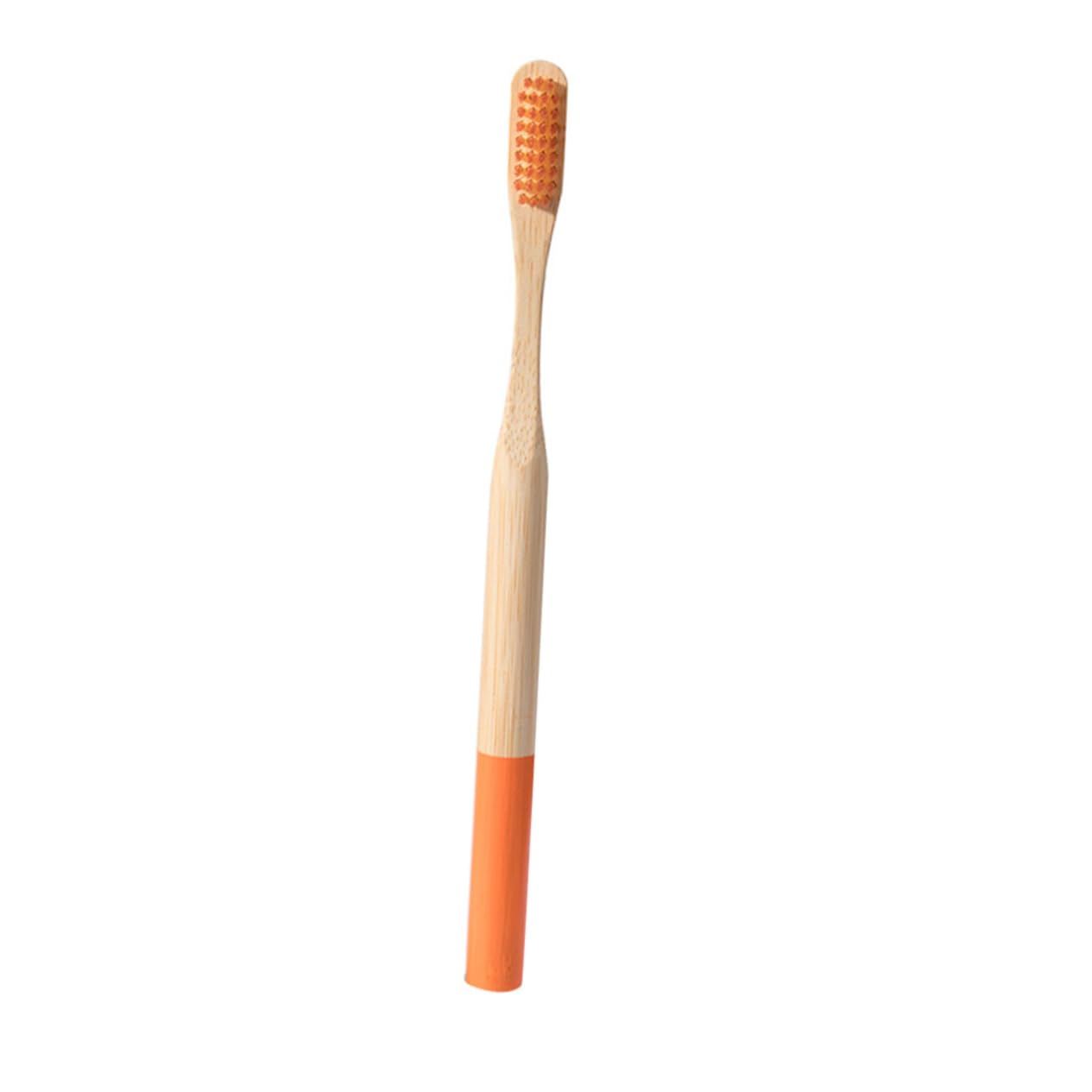 3 Set Spazzolino Chiave Adulto Eco Ultra Morbido Viaggio Sensibile Dente Adulti Scovolini Per Denti Scovolini Dentali Spazzolini Denti Bambù Arancia 4 Pezzi*3