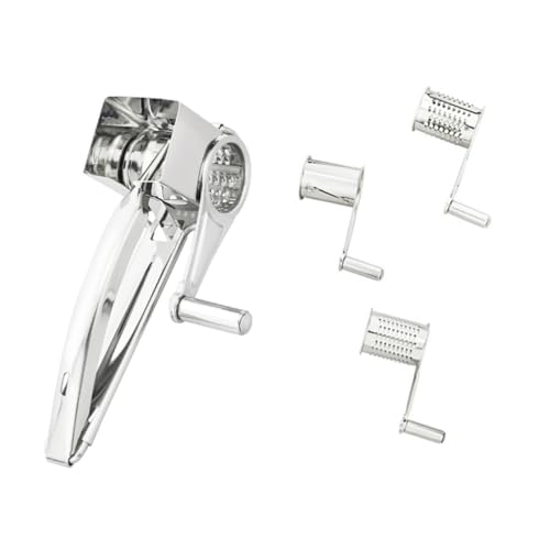 Set de 5 ralladores de queso de acero inoxidable giratorio miniatura 1
