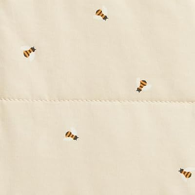 Love to Dream Swaddle UP Warm, 2.5 TOG, Dramatically Better Sleep, Allow Baby to Sleep in Preferred Arms Up Position for Self-Soothing, Snug Fit Calms Startle Reflex, 5-8.5lbs, Oatmeal Bees