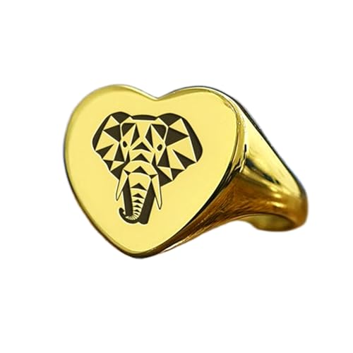 Bague cœur éléphant en argent | Cadeau idéal pour femme avec écrin vintage