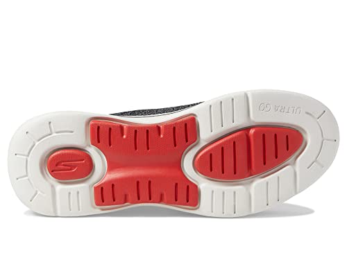 Skechers Men's Gowalk Arch Fit-stretchfit Athletic Slip-on Casual Loafer Walking Shoe Sneaker, Black/Red, 7 X-Wide