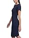 Calvin Klein Women's Tulip Sleeved Sheath Dress, Indigo, 16