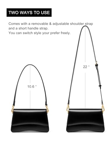 Womens Shoulder Bags Black Leather Small Handbag Crossbody Bags Retro Underarm Bag Fashion Clutch Purses4