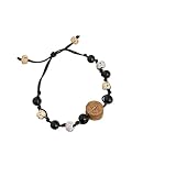 OPFdfhDFH Pulseras, Pulsera de Caoba Bagua Koi Cuerda Trenzada a Mano cordón Piedra Natural Pareja