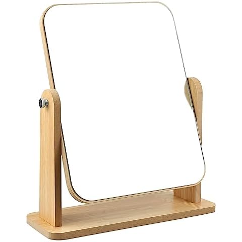 JTOOYS 360 Degree Wooden Makeup Mirror Cover