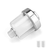 Filtro Ducha, JANDH Filtro Agua Ducha, Filtro Ducha Antical Pelo, Filtro de Algodón Reemplazable, Elimina Eficazmente las Impurezas, Apto Para Grifos, Duchas