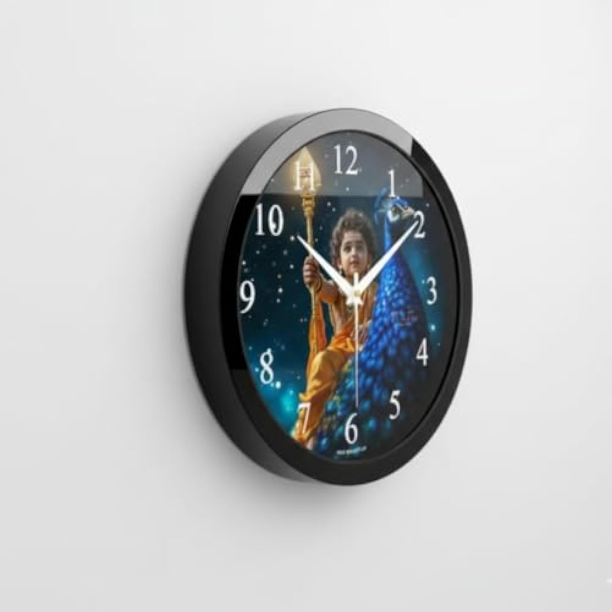 10 Inch Lord Murugan Devotional Wall Clock