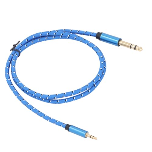 Cable estéreo 3.5mm a 6.35mm de 2.01 m azul miniatura 6