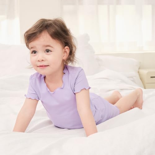 Image of pureborn Baby Pajamas Set Toddler Snug Fit Cotton Sleepwear 2pcs 12M-7Y