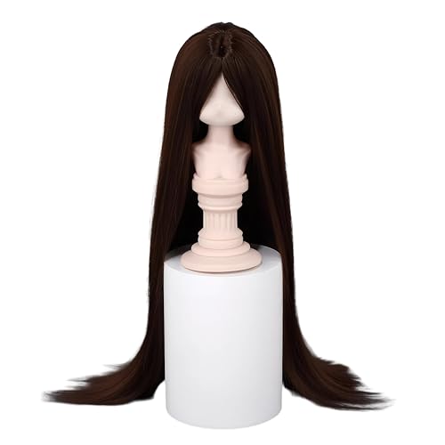 BJD Doll Wig, Long Soft Hair for 1/3 1/4 1/6 Ball Jointed Dolls, Multiple Colors (Brown, 1/3)