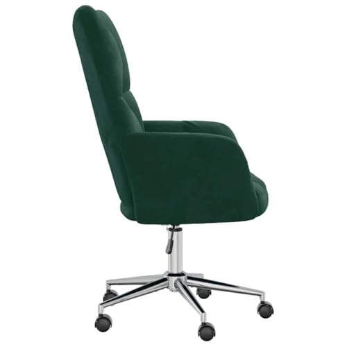 Sillón moderno ajustable con terciopelo verde oscuro miniatura 5