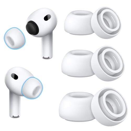 Image of Ear Tips Replacement for AirPod Pro 3 (3 Pairs,S /M /L,White)