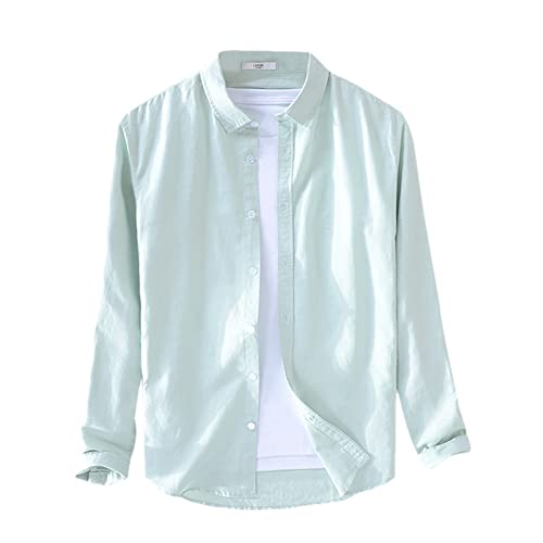 Chemise coton lin homme manches longues pour éviter la chaleur avec élégance