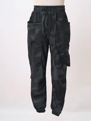 Kids Boys Camo Cargo Pants Summer Casual Joggers Pants Elastic Waist Outdoor Hiking Baggy Trousers3