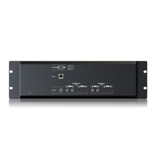Image of LILLIPUT Dual 7 inch RM7026-12G 3 RU Rackmount HDMI /12G-SDI Monitor 1000 nits high brightness LTPS screens with Wavedform and HDR