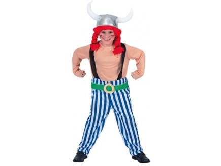 cavernedesjouets Deguisement gaulois 8 ans (comprend la combinaison) - costume enfant - panoplie garcon