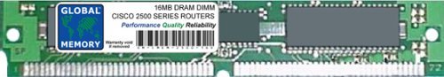 VELOCITÀ: N/A GLOBAL MEMORY 16 MB DRAM Simm Memoria RAM per Cisco 2500 Serie routers (Cisco P/N MEM2500 – 16D)
