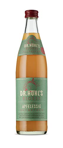 Vinagre de manzana sin filtrar, vegano, sin filtrar y con posos, elaborado con manzanas enteras de huertos alemanes, sin aditivos, BioEss de DR. HÖHL’S, vinagre de manzana ecológico, 500ml