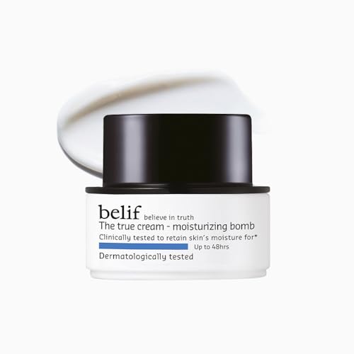 Image of belif The True Cream Moisturizing Bomb 10ml | Intense Face Moisturizer for Dry, Sensitive Skin | 26-Hour Hydration with Panthenol, Oat & Comfrey | Hydrating Cream for Women & Men