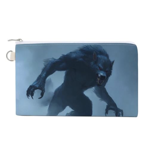 Image of Werewolf Printed Zero Wallet for Unisex