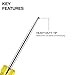 Klein Tools 6504DD Demolition Scratch Awl, Steel Tip-to-Cap Construction, Cushion-Grip Handle, Oversized Strike Cap, Piercing and Scribing Tool