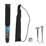 8 einstellbare Längen Kamera-Einbeinstativ, tragbares Einbeinstativ, Teleskop-Selfie-Stick aus Aluminiumlegierung, Wanderstock, für DSLR, Videokamera, Wandern, Camping, Reisen