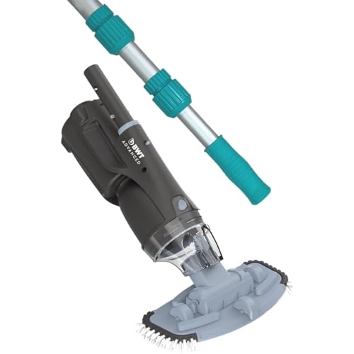 BWT Aspirador Piscina bateria FSA400 inalámbrico Potente | con Barra telescópica | limpiafondos Recargable ergonómico Ligero para Jacuzzi y SPA | aspiradora portátil eficiente con Filtro extraíble