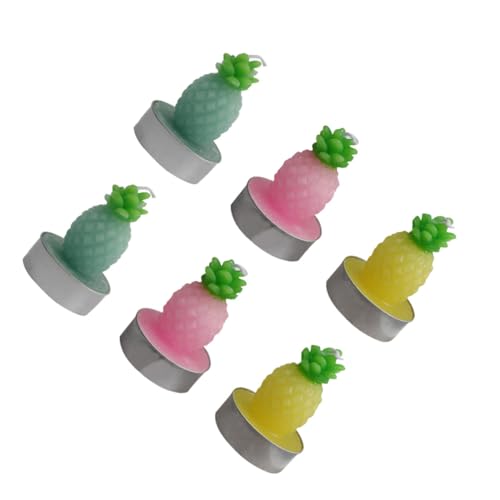 Bougies décoratives en forme d'ananas IMIKEYA en 3 couleurs pour bougeoir