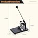 Corner Rounder, Paper Punch Cutter, Hand-Operated Corner Rounding Machine with R6mm and R10mm Dies, Industrial Heavy Duty Paper Cutting Tool for Laminate