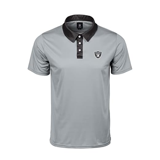 FOCO NFL Team Logo Polo Short Sleeve Polyester Shirt, Nightcap, X-Large