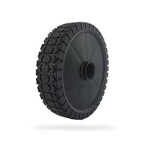 GREENSTAR Kunststoff-Rad mit Reduzierhülsen, Universell, Außen-Ø 200 mm, Radkappe, inkl. 4 Reduzierhülsen 8, 10, 12 und 12,7 mm