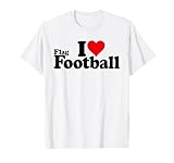 I HEART LOVE FLAG FOOTBALL TEES