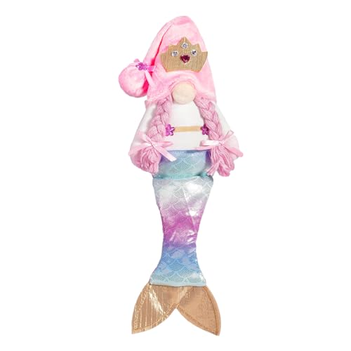 Javoryxh Muñeca De Sirenas para Festival del Océano Tela Terciopelo Cómoda Gnomo Sin Rostro Regalo Cumpleaños para Niños Sirenas