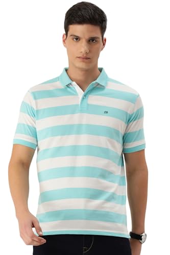 Image of Peter England Men's Cotton Regular Fit Polo T-Shirt