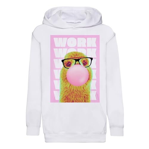 Sweat à capuche enfant Work Lama parodie vintage de qualité supérieure