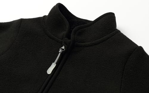 Image of LittleSpring Boys Girls Polar Fleece Jackets Fur Lined Zip Up Warm Winter Coat