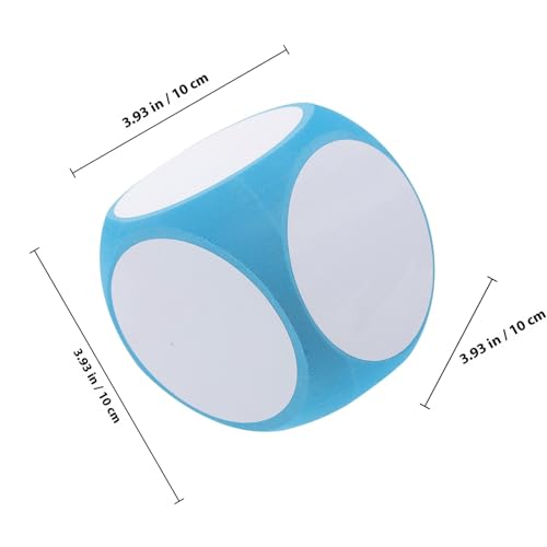 Dados de espuma borrables para juego de mesa, pack de 4 piezas ligeras con bordes redondeados 2