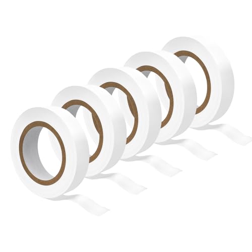 Arcpnrt ARCPNRT-PVC Isolierband 5 Stück Weiß