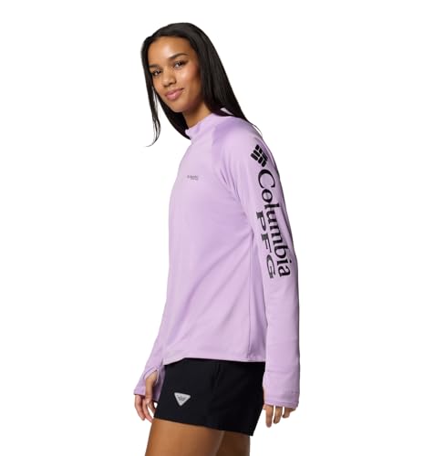 Columbia Tidal camiseta de mujer con cremallera corta contra el sudor 4