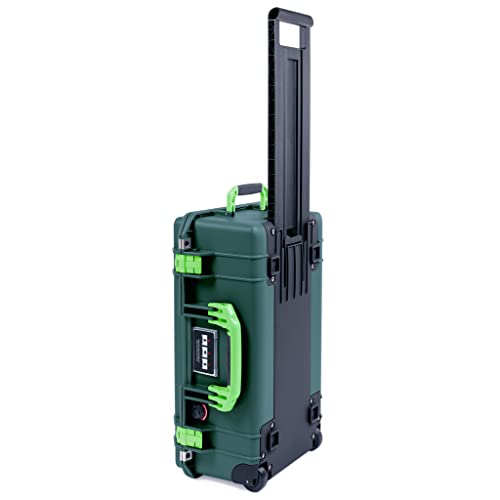 Trekking Green & Lime Green Pelican 1535 Air case. Comes empty with wheels.