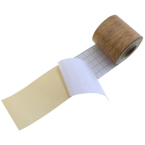 Image of Imitation Woodgrain Repair Tape 2inch x 32ft Self Adhesive Tape Wooden Decoration PVC Resin Tape Suitable for Table Door Window Floor