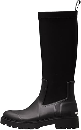 Calvin Klein Damen Stiefel High Rainboot Winterstiefel, Schwarz (Black), 40