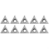 Carbide Turning Insert TCGT16T304-AK for Aluminum Machining – -Finishing & Finishing, ISO Standard Indexable Insert, 10-Piece Pack, H01 Grade, Compatible with TCGT Toolholders