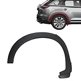 SecosAutoparts Fender Plastic Trim, Rear Passenger Side, Fit for Mazda CX-9 2016-2023, 2.5L l4, Replace# TK48-51-W50F, TK48-51-W50H, Rear Right Side, Wheel Arch Fender Molding Trim