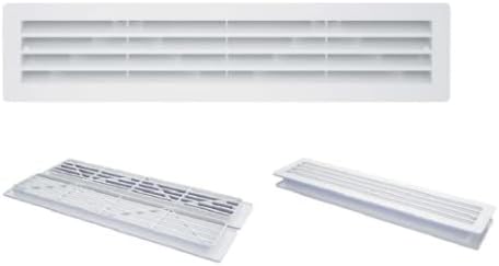 Rejilla de transferencia de puerta de plástico, ventilación de aire de puerta, rejilla de aire de puerta de plástico de doble cara, rejilla de