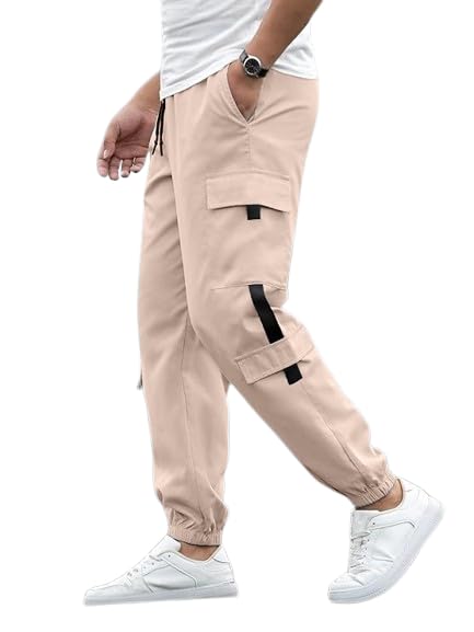 swastik aparels Swastik Apparels Men's Cream Color Track Pant for Man | Track Pants | Joggers | Regular fit | Active wear-picture-32