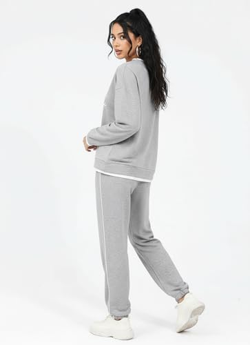 ETCYY NEW Lounge Sets for Women Two Piece Outfits Sweatsuits Sets Long Pant Loungewear Workout Athletic Tracksuits - Thumbnail 5