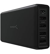 SABRENT 114W 5-Port USB A and USB Type-C PD Smart Charger Charging Station (AX-LPD5)