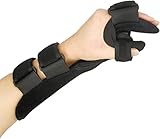 Férula de mano en reposo, inmovilizador nocturno, férula de mano para contracturas de dedos, para rehabilitación de atrofia muscular, artritis, tendinitis, férula de descanso, soporte de mano para